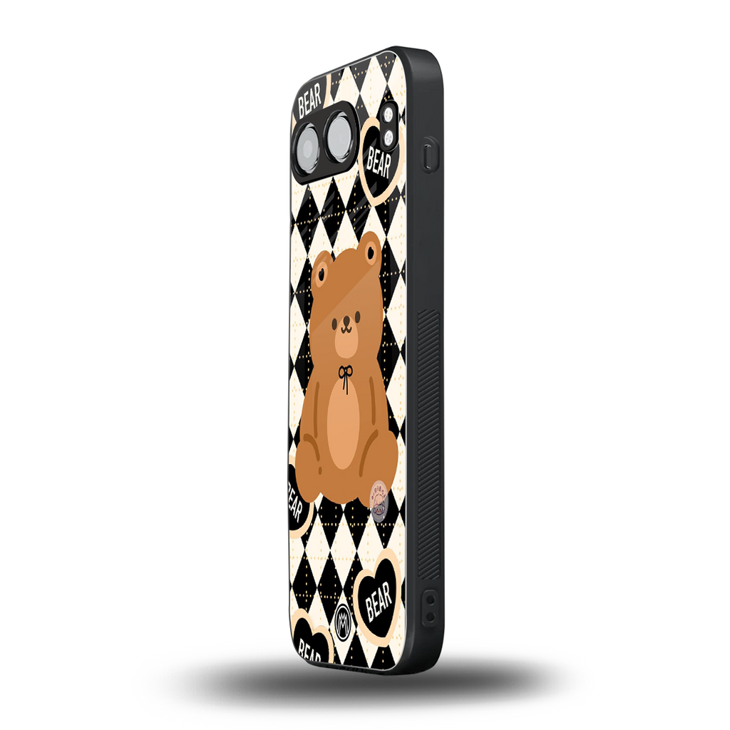 bear uniform pattern back phone cover | glass case for oneplus nord 4