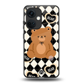 bear uniform pattern back phone cover | glass case for oneplus nord ce 3