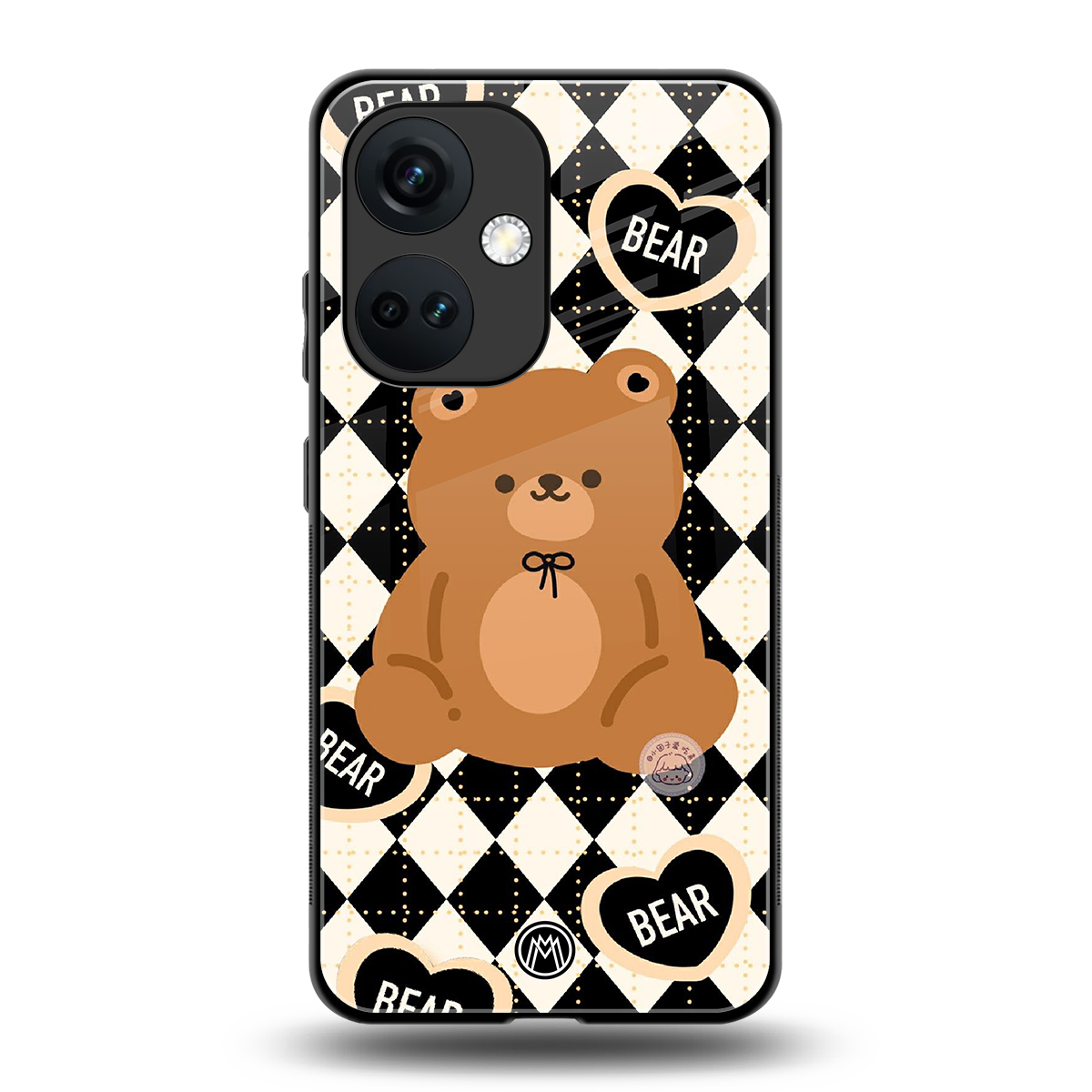 bear uniform pattern back phone cover | glass case for oneplus nord ce 3
