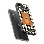 bear uniform pattern back phone cover | glass case for oneplus nord ce 3