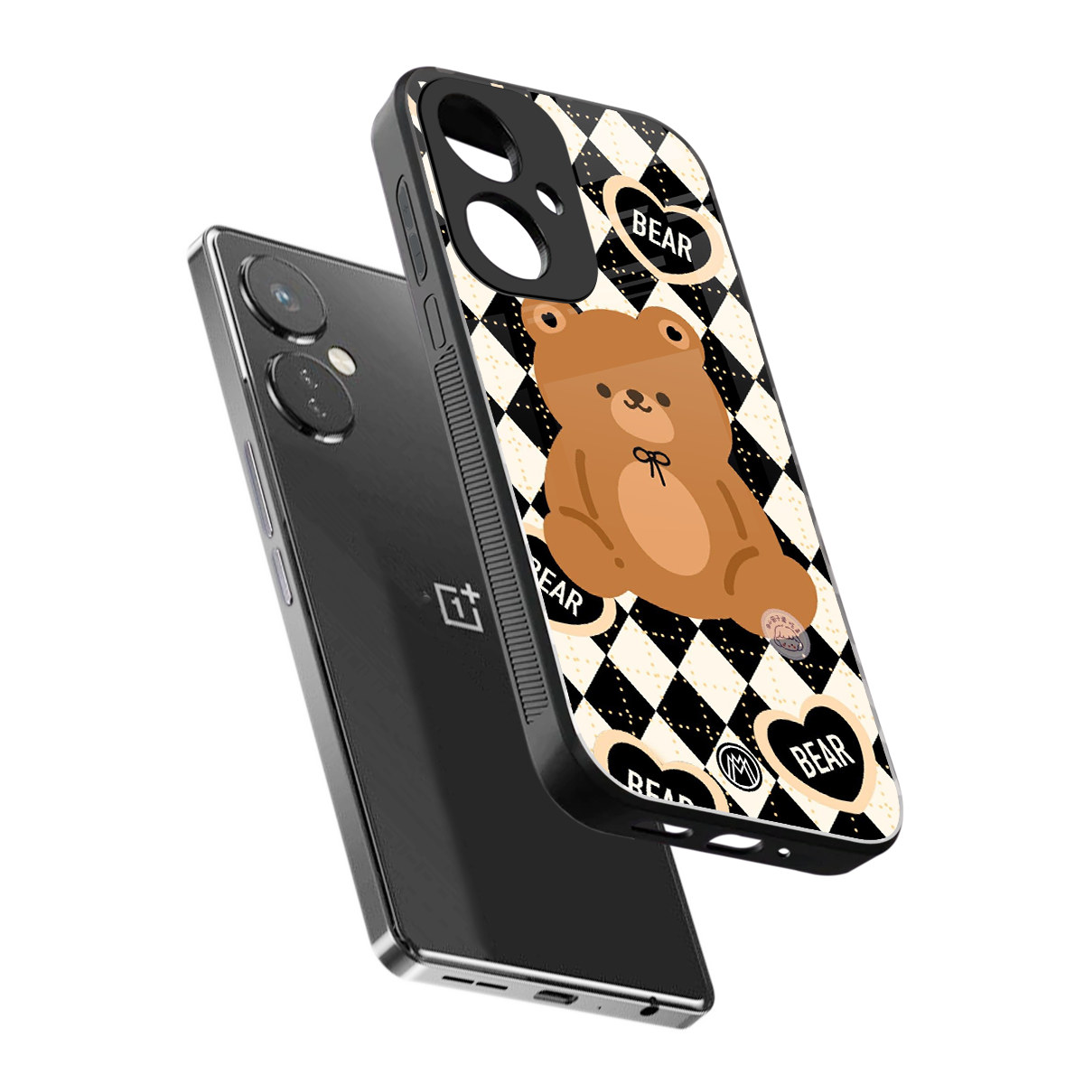 bear uniform pattern back phone cover | glass case for oneplus nord ce 3