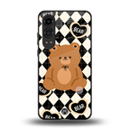 bear uniform pattern back phone cover | glass case for oneplus nord ce 4 lite