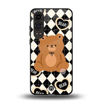 bear uniform pattern back phone cover | glass case for oneplus nord ce 4 lite