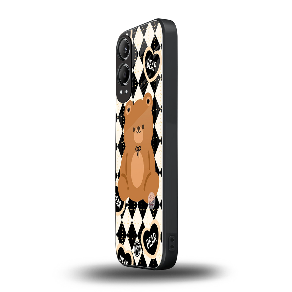 bear uniform pattern back phone cover | glass case for oneplus nord ce 4 lite