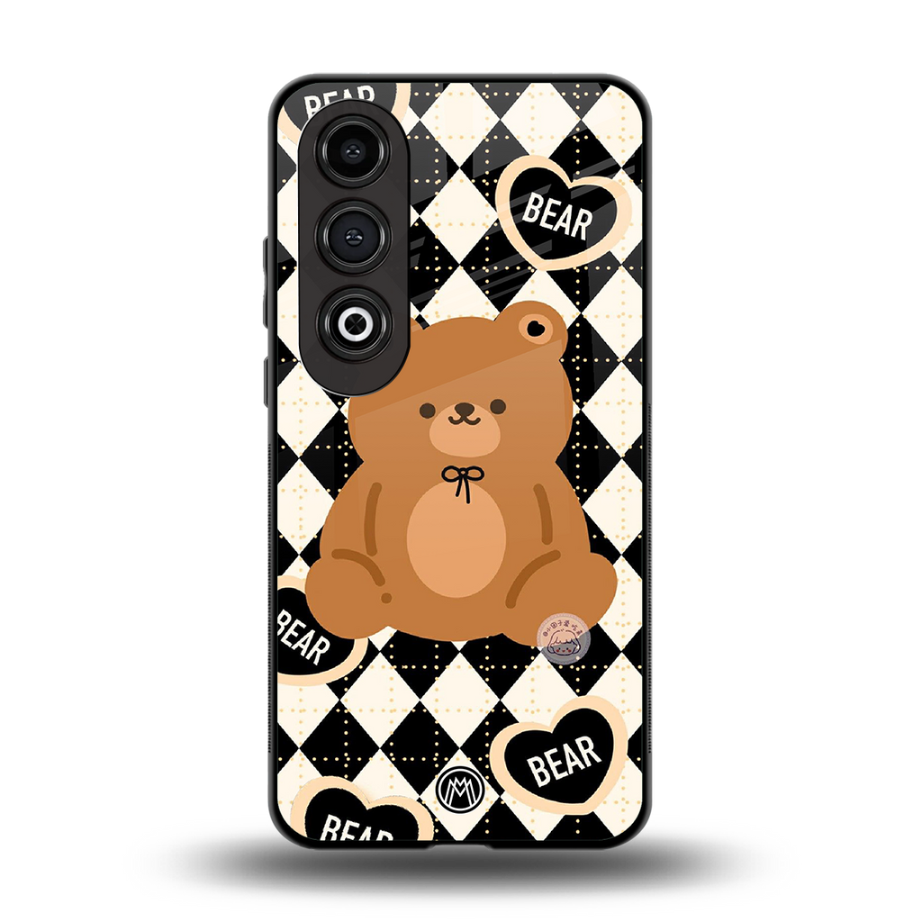 bear uniform pattern back phone cover | glass case for oneplus nord ce 4
