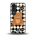 bear uniform pattern back phone cover | glass case for oneplus nord ce 4