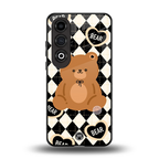 bear uniform pattern back phone cover | glass case for oneplus nord ce 4