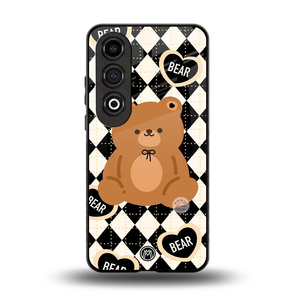 bear uniform pattern back phone cover | glass case for oneplus nord ce 4