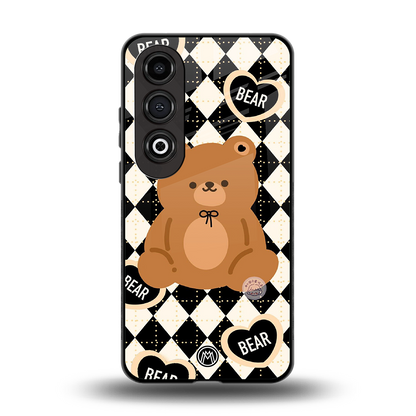 bear uniform pattern back phone cover | glass case for oneplus nord ce 4
