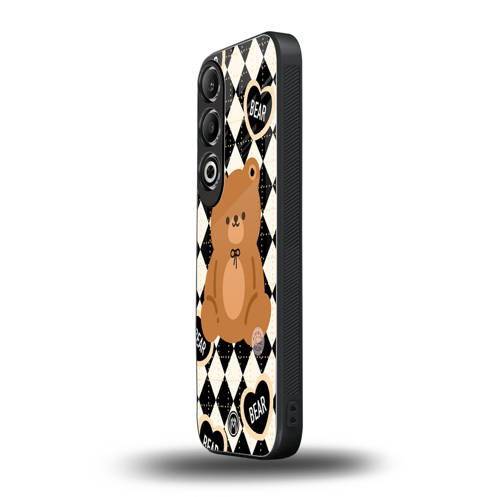 bear uniform pattern back phone cover | glass case for oneplus nord ce 4