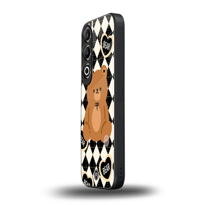 bear uniform pattern back phone cover | glass case for oneplus nord ce 4