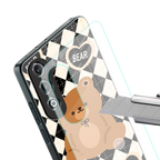 bear uniform pattern back phone cover | glass case for oneplus nord ce 4