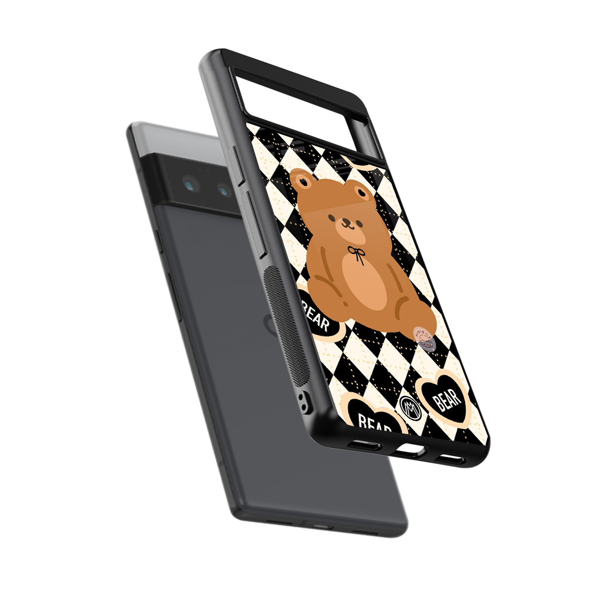 bear uniform pattern back phone cover | glass case for google pixel 6 pro