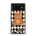 bear uniform pattern back phone cover | glass case for Google Pixel 6A