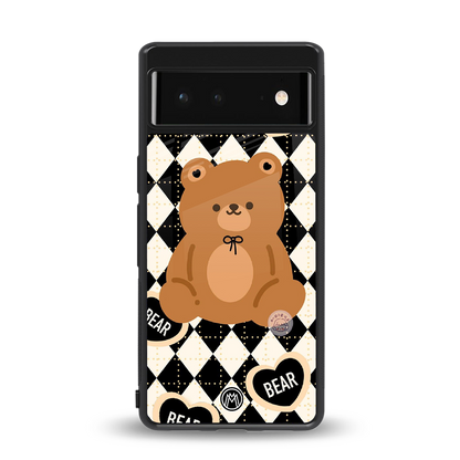 bear uniform pattern back phone cover | glass case for Google Pixel 6A