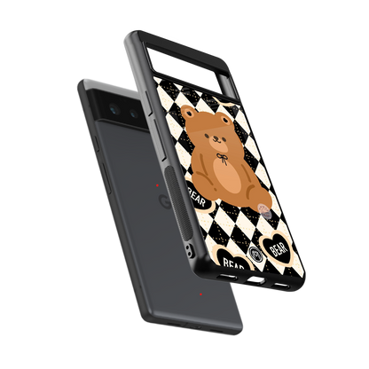 bear uniform pattern back phone cover | glass case for Google Pixel 6A