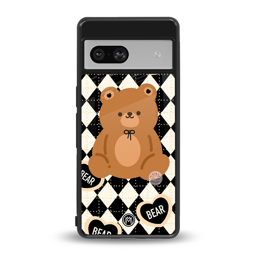 bear uniform pattern back phone cover | glass case for Google Pixel 7