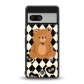 bear uniform pattern back phone cover | glass case for Google Pixel 7