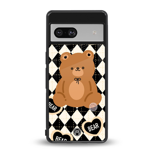 bear uniform pattern back phone cover | glass case for Google Pixel 7A