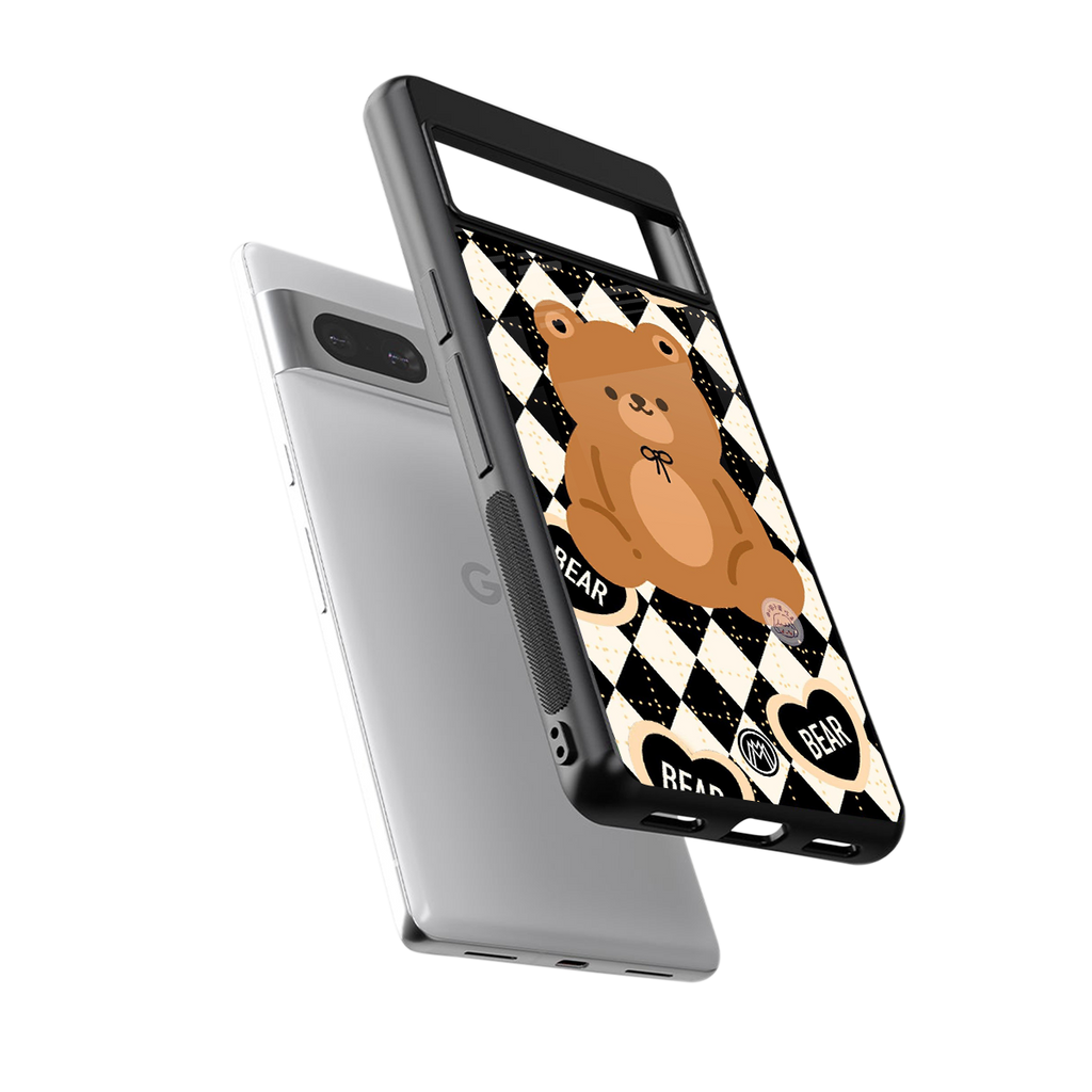 bear uniform pattern back phone cover | glass case for Google Pixel 7A
