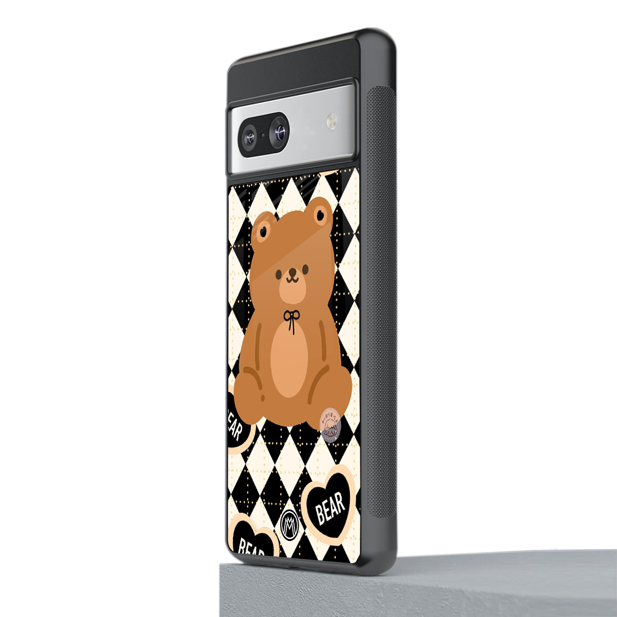 bear uniform pattern back phone cover | glass case for Google Pixel 7