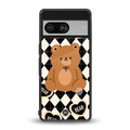 bear uniform pattern back phone cover | glass case for Google Pixel 8