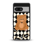 bear uniform pattern back phone cover | glass case for Google Pixel 8