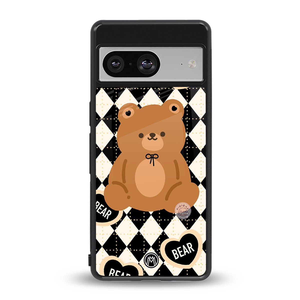 bear uniform pattern back phone cover | glass case for Google Pixel 8