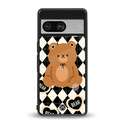 bear uniform pattern back phone cover | glass case for Google Pixel 8