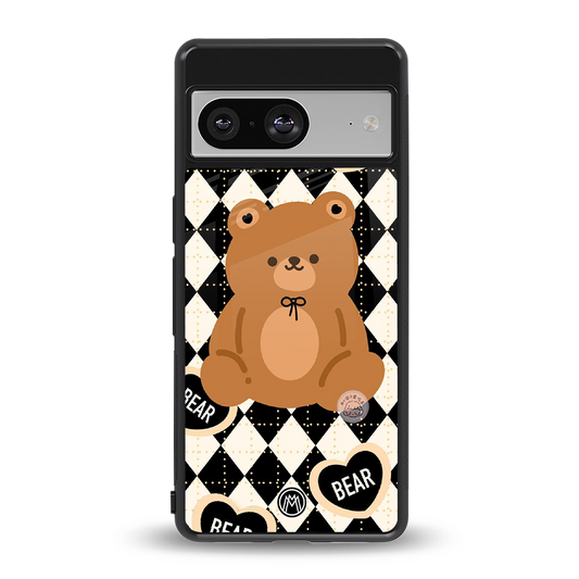 bear uniform pattern back phone cover | glass case for Google Pixel 8