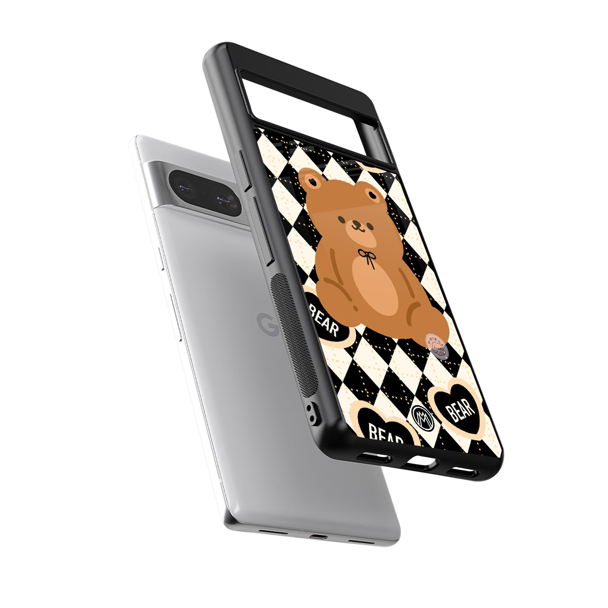 bear uniform pattern back phone cover | glass case for Google Pixel 8