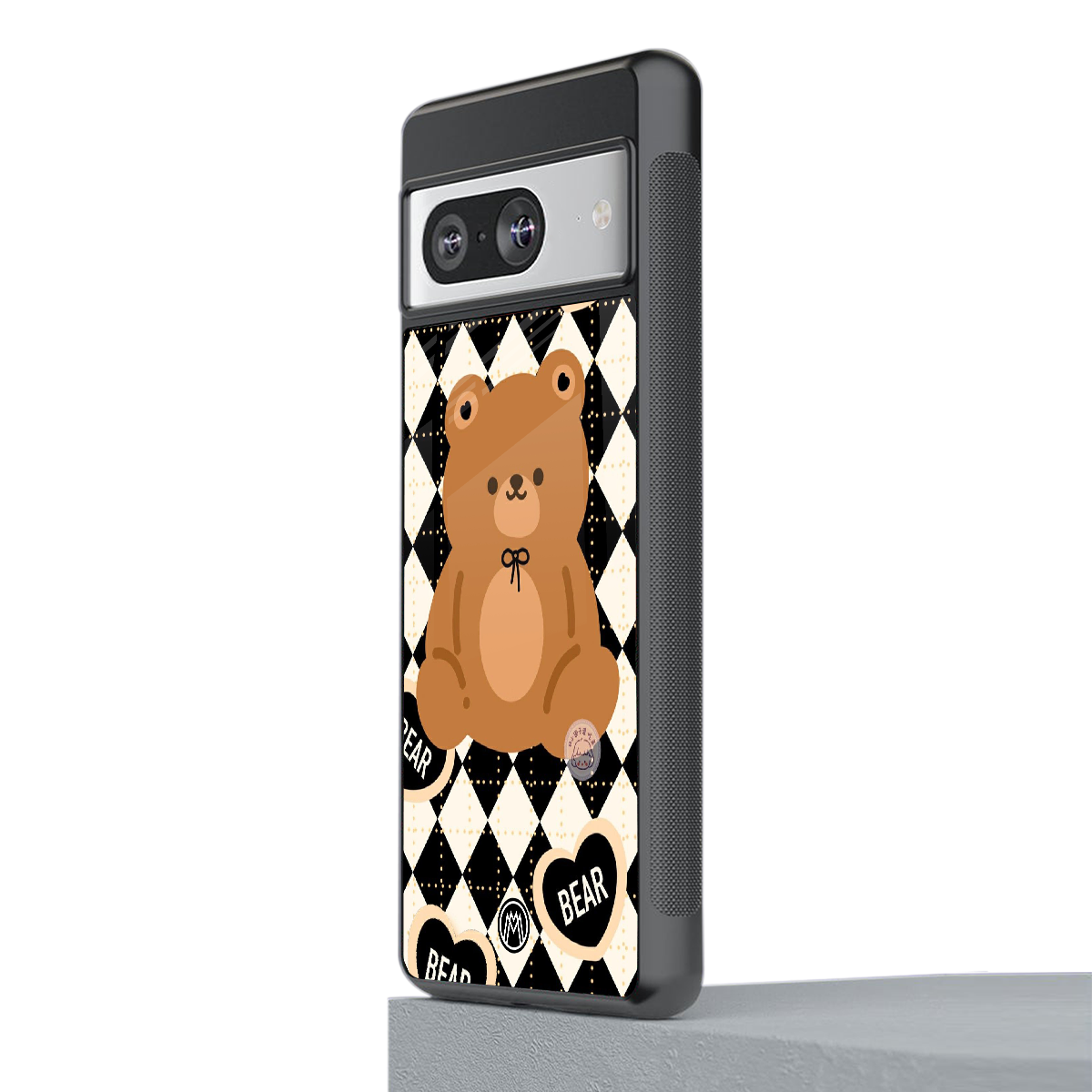 bear uniform pattern back phone cover | glass case for Google Pixel 8