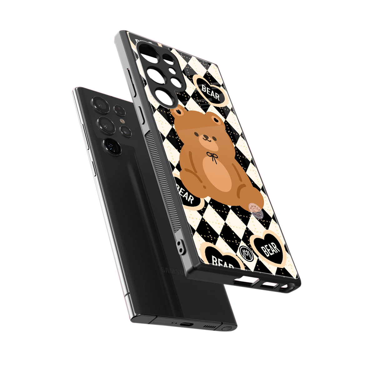 bear uniform pattern back phone cover | glass case for samsung galaxy s24 ultra
