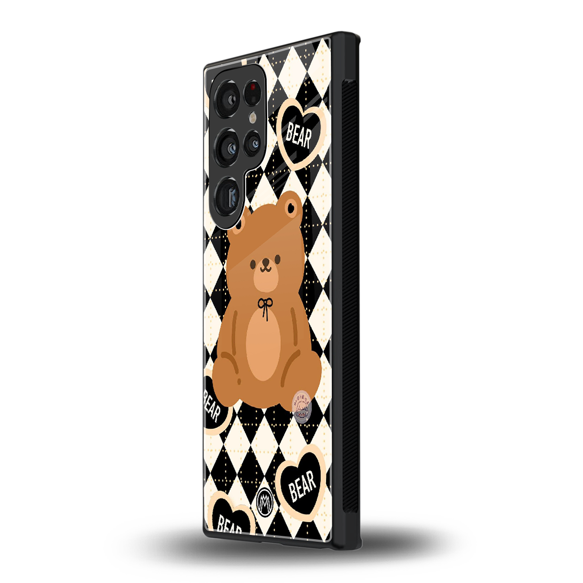 bear uniform pattern back phone cover | glass case for samsung galaxy s24 ultra