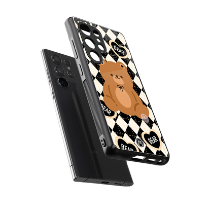 bear uniform pattern back phone cover | glass case for samsung galaxy s25 ultra
