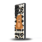 bear uniform pattern back phone cover | glass case for samsung galaxy s25 ultra