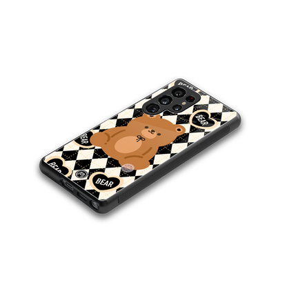 bear uniform pattern back phone cover | glass case for samsung galaxy s25 ultra