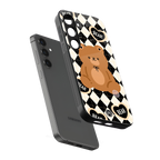 bear uniform pattern back phone cover | glass case for samsung galaxy s25 plus
