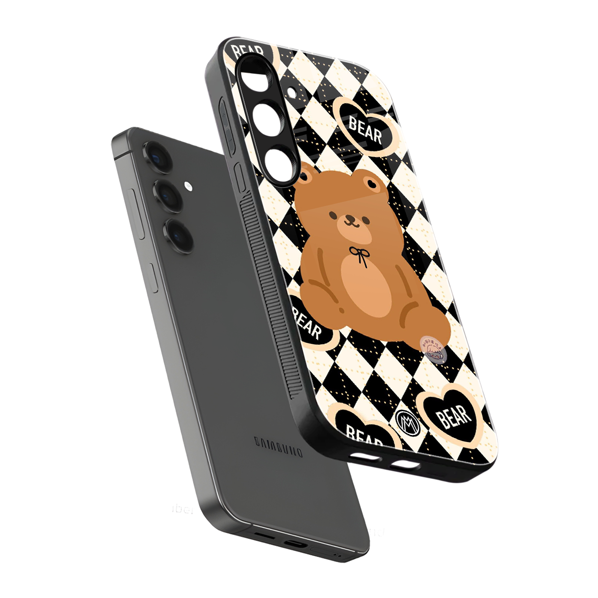 bear uniform pattern back phone cover | glass case for samsung galaxy s24 plus