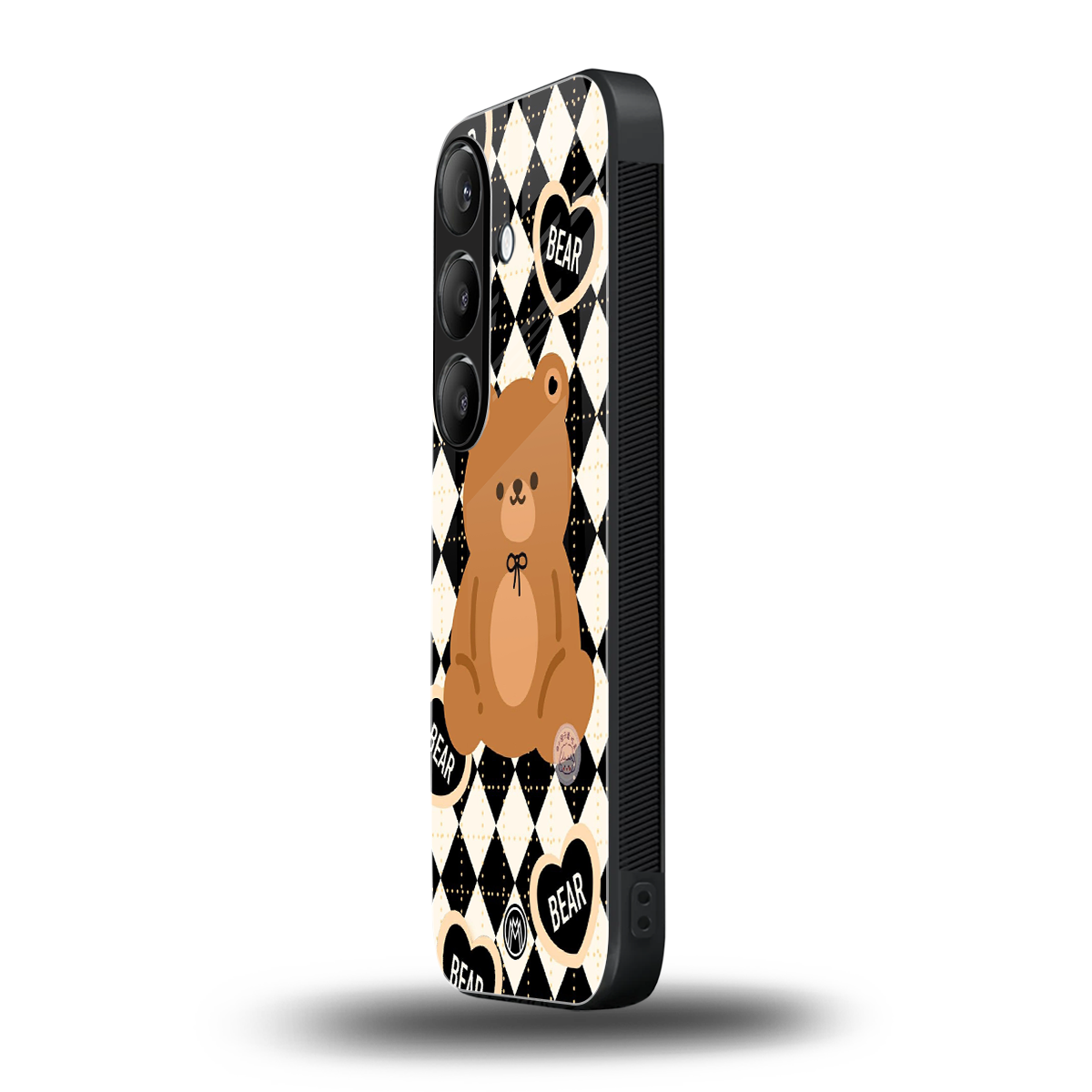bear uniform pattern back phone cover | glass case for samsung galaxy s24 fe
