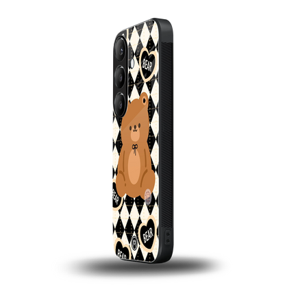 bear uniform pattern back phone cover | glass case for samsung galaxy s23