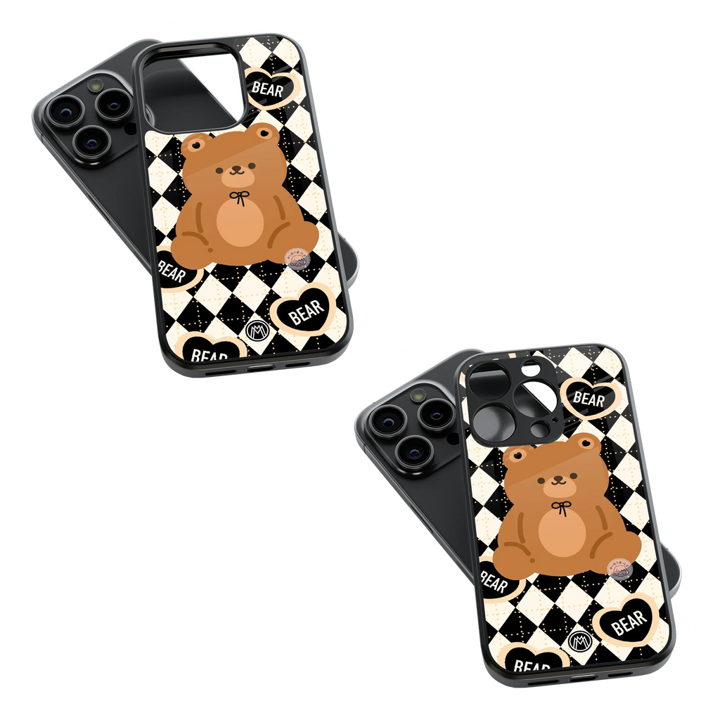 Trendy Glass Back Mobile Case for iPhone, Samsung, Redmi, OnePlus, Google Pixel, Motorola