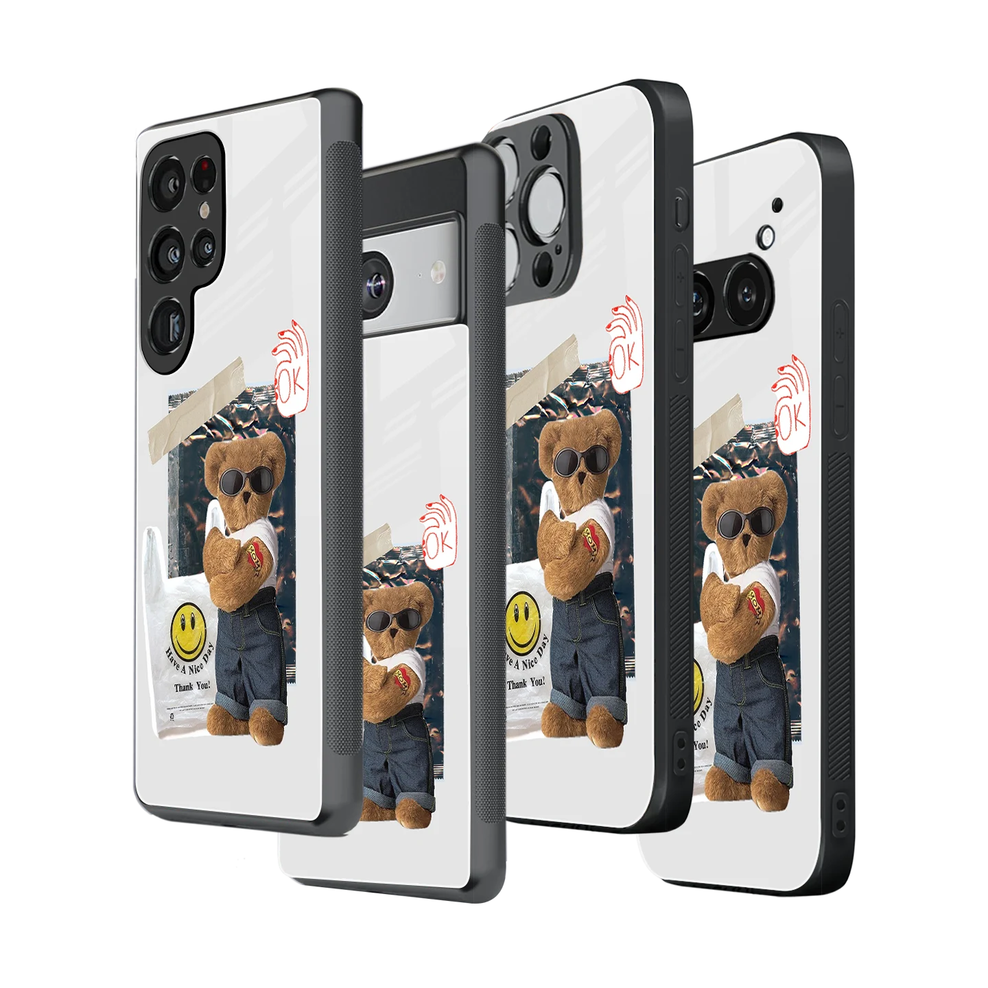 Stylish Glass Back Case for All Smartphones iPhone, Samsung, OnePlus, Pixel, Redmi, Oppo, Vivo, Motorola
