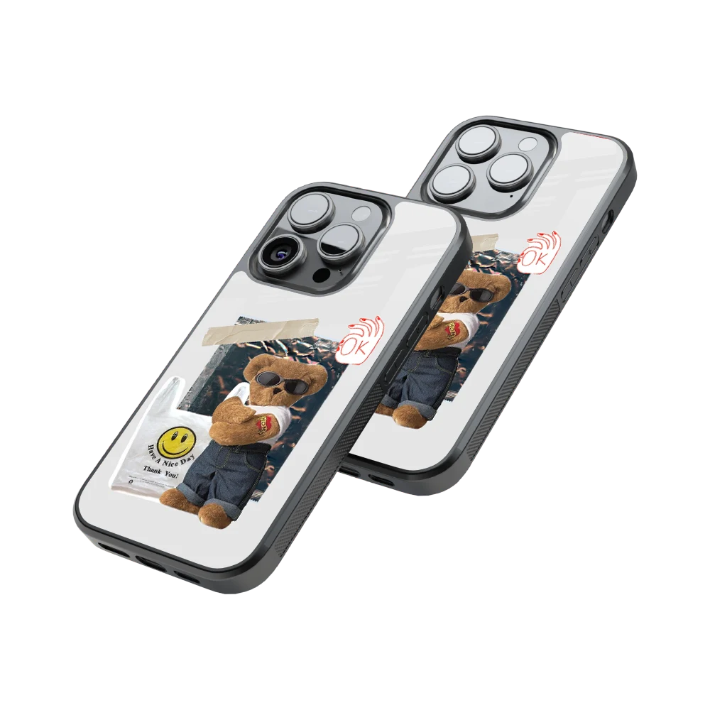 Protective Glass Back Phone Case Compatible with iPhone, Samsung, OnePlus, Pixel & More