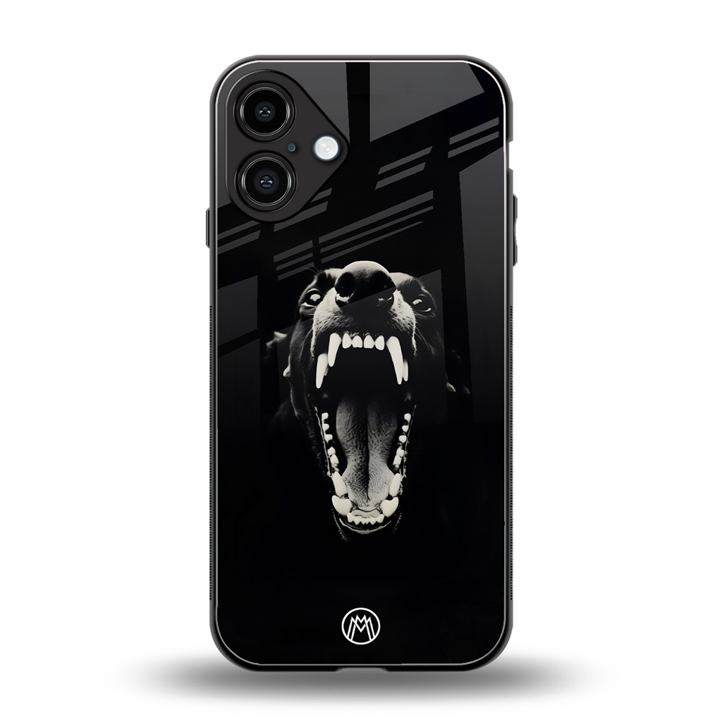 beast back phone cover | glass case for iphone 16 plus