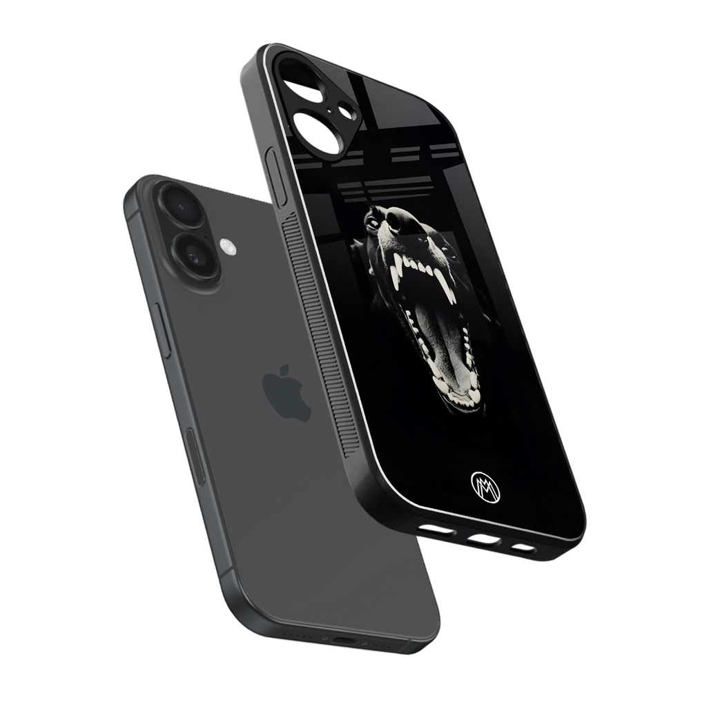 beast back phone cover | glass case for iphone 16 plus