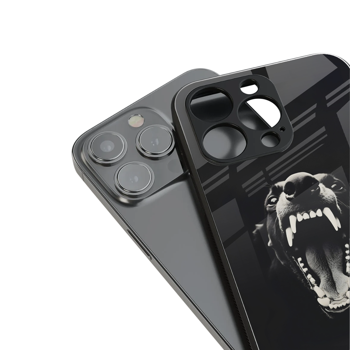 beast back phone cover | glass case for iphone 15 pro