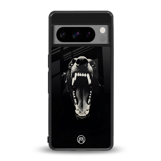 beast back phone cover | glass case for google pixel 8 pro