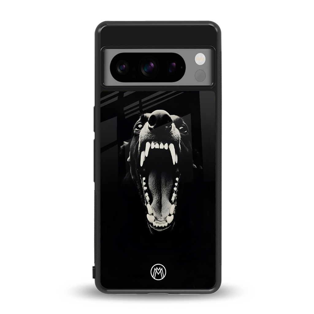 beast back phone cover | glass case for google pixel 8 pro