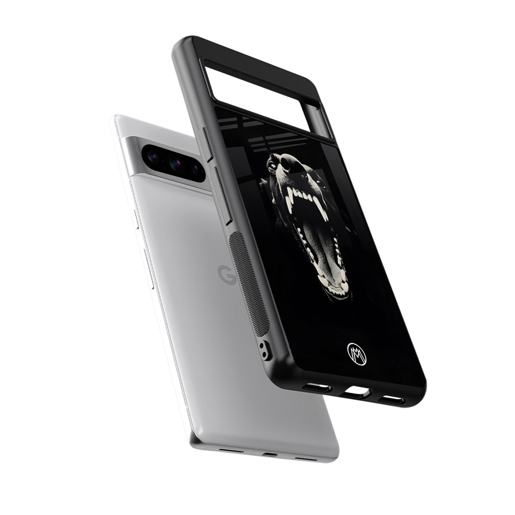 beast back phone cover | glass case for google pixel 8 pro